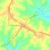 Mapa topográfico Ossian, altitude, relevo