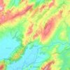 Mapa topográfico Suesca, altitude, relevo