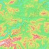 Mapa topográfico Mariazell, altitude, relevo