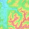 Mapa topográfico Bad Hindelang, altitude, relevo
