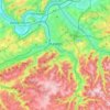 Mapa topográfico Hagen, altitude, relevo