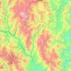 Mapa topográfico Huarango, altitude, relevo