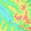 Mapa topográfico Cidade Líder, altitude, relevo