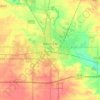 Mapa topográfico Mason City, altitude, relevo