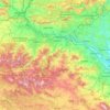 Mapa topográfico Rioja, altitude, relevo