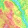 Mapa topográfico Saint-François-Xavier-de-Brompton, altitude, relevo