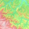 Mapa topográfico Provincia Nor Yungas, altitude, relevo
