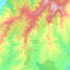 Mapa topográfico Castanheira de Pera, altitude, relevo
