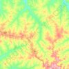 Mapa topográfico Herculândia, altitude, relevo