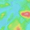Mapa topográfico Lac Saint-Grégoire, altitude, relevo