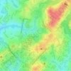 Mapa topográfico Alvorada, altitude, relevo