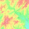 Mapa topográfico Neosho County, altitude, relevo