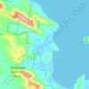 Mapa topográfico Whoota, altitude, relevo