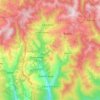 Mapa topográfico Ceru-Băcăinți, altitude, relevo