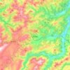 Mapa topográfico Salas, altitude, relevo