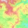 Mapa topográfico San Pablo Villa de Mitla, altitude, relevo