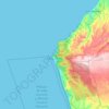 Mapa topográfico San Lorenzo, altitude, relevo