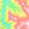 Mapa topográfico Huayo, altitude, relevo