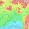 Mapa topográfico 38500, altitude, relevo