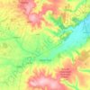 Mapa topográfico Espírito Santo, altitude, relevo