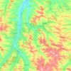 Mapa topográfico L'Arçon, altitude, relevo