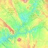 Mapa topográfico Lake Powell, altitude, relevo