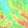 Mapa topográfico Montberaud, altitude, relevo