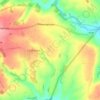 Mapa topográfico Cold Aston, altitude, relevo