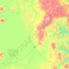Mapa topográfico Uyuni, altitude, relevo