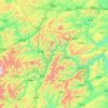 Mapa topográfico 剑河县, altitude, relevo
