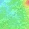 Mapa topográfico Le Poyet, altitude, relevo