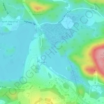 Mapa Topogr Fico Horne Lake Altitude Relevo Thumbnail