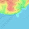 Mapa topográfico Ramsgate Western Undercliffe, altitude, relevo