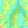 Mapa topográfico Floresta Nacional de Irati, altitude, relevo