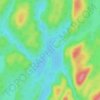 Mapa topográfico Lac du Camp, altitude, relevo