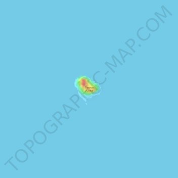 Mapa topográfico Siparay Island, altitude, relevo