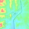 Mapa topográfico Gutierrez, altitude, relevo