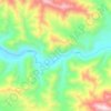 Mapa topográfico 疏勒河, altitude, relevo