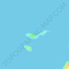 Mapa topográfico Cauit Island, altitude, relevo