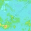 Mapa topográfico Fiji Island, altitude, relevo
