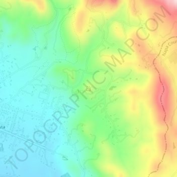 Mapa topográfico Sonoma, altitude, relevo