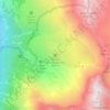 Mapa topográfico Refuge des Espuguettes, altitude, relevo