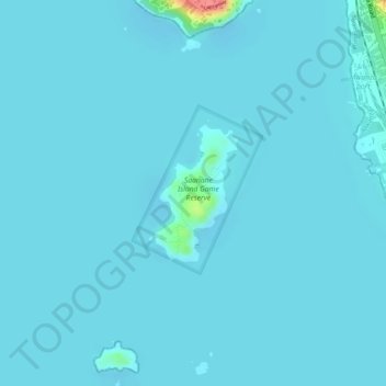 Mapa topográfico Saanane Island National Park, altitude, relevo