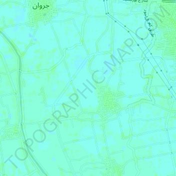 Mapa topográfico Kafr Al Bagour Village, altitude, relevo