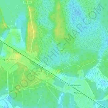 Mapa topográfico Малукса, altitude, relevo