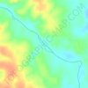 Mapa topográfico Rio Miranda, altitude, relevo