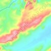 Mapa topográfico Serra da Confusão, altitude, relevo