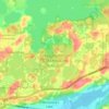 Mapa topográfico Lake Laurentian Conservation Area, altitude, relevo