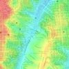 Mapa topográfico Área Verde - Metrô Santos Imigrantes - 3, altitude, relevo