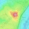 Mapa topográfico Forteresse du Mont-Valérien, altitude, relevo